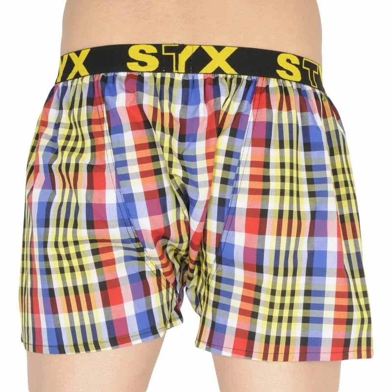 Styx Pánské trenky sportovní guma vícebarevné (B833) S