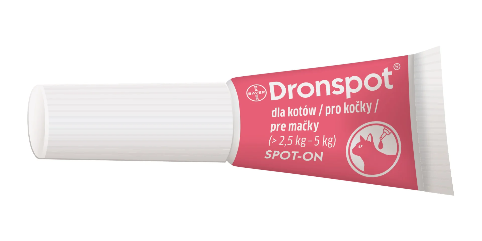 Dronspot 60 mg/15 mg pro střední kočky spot-on 2x0,7 ml