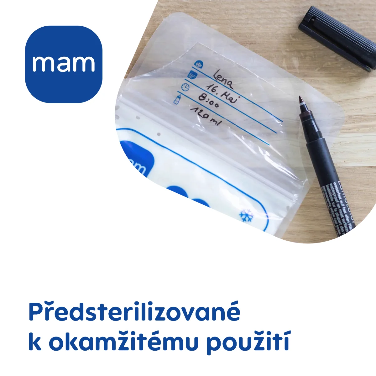 MAM Sáčky na skladování mateřského mléka 25 ks