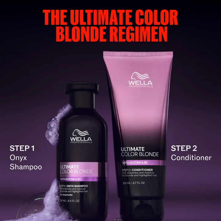 Wella Professionals Ultimate Color Blonde fialový šampon pro studenou blond 250 ml