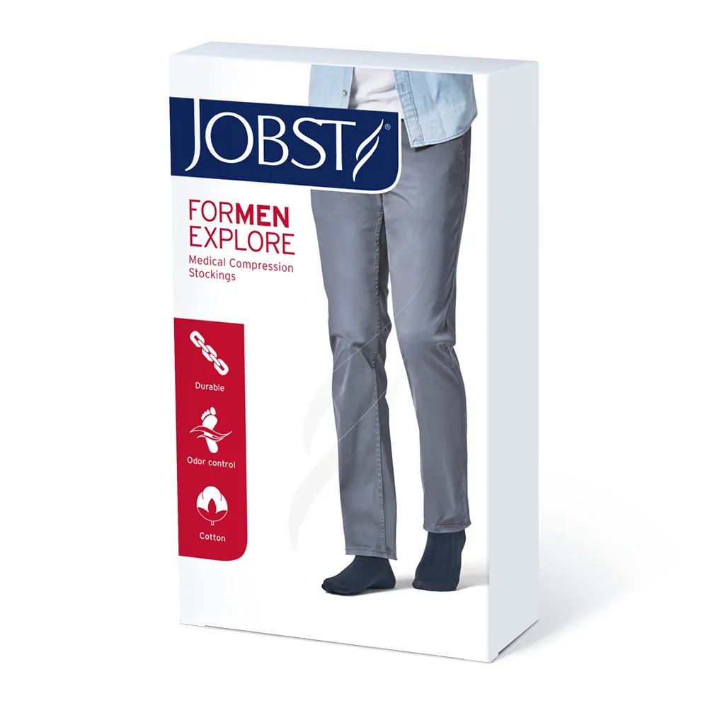 JOBST forMen Explore KT 1 Lýtkové punčochy se špicí vel. VI 1 pár černé