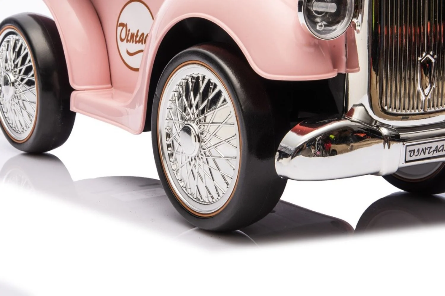 TULIMI Dětské odrážedlo Retro s úložným prostorem - růžové