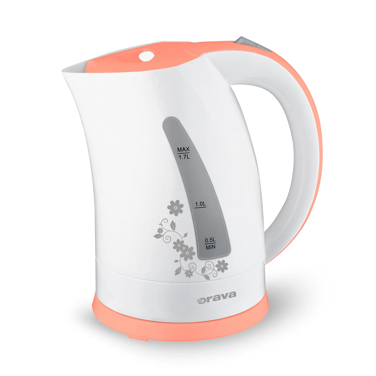 Orava Varná konvice 1,7 l, bílo-oranžová