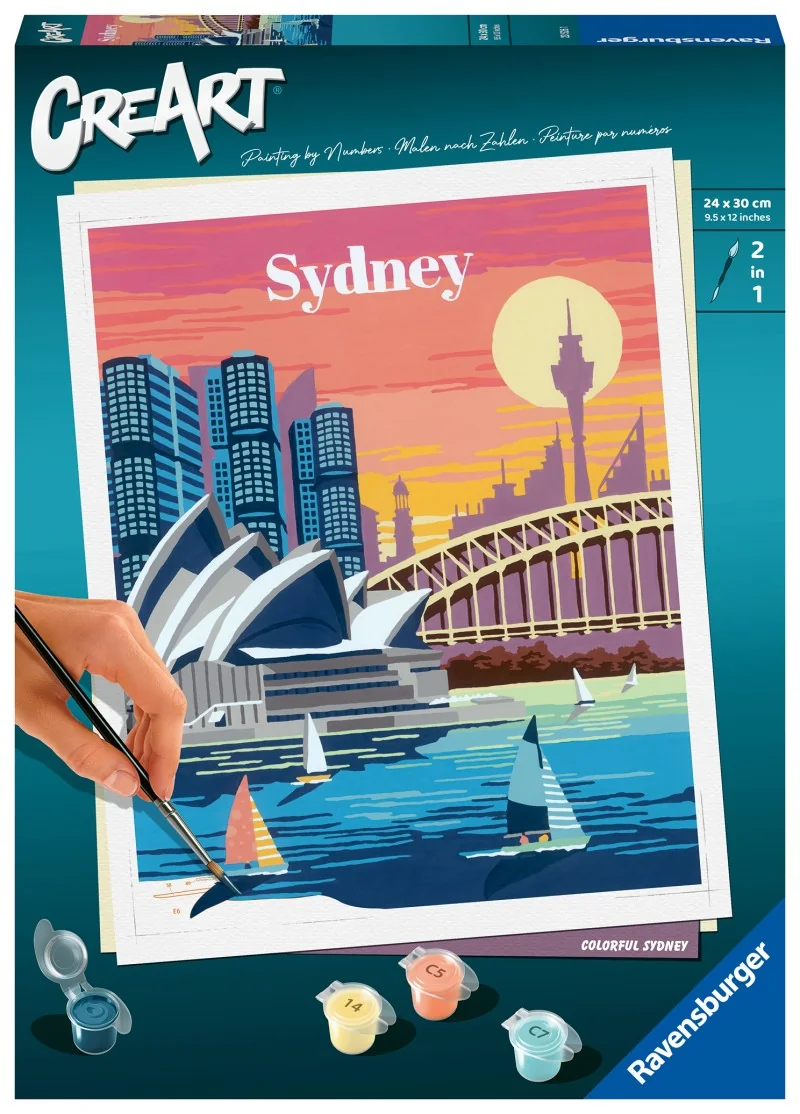 Ravensburger Malování podle čísel Trendy města: Sydney