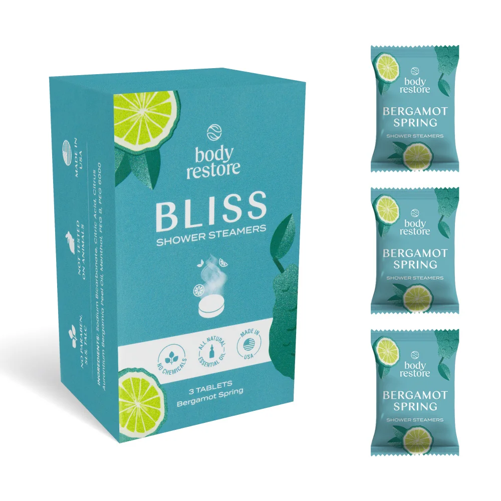 Body Restore Aromatické tablety do sprchy bergamot spring 3 ks