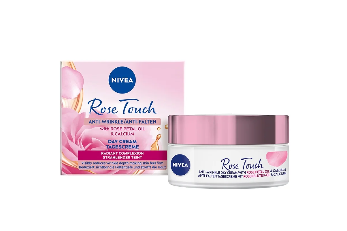 Nivea Rose Touch denní krém proti vráskám 50 ml