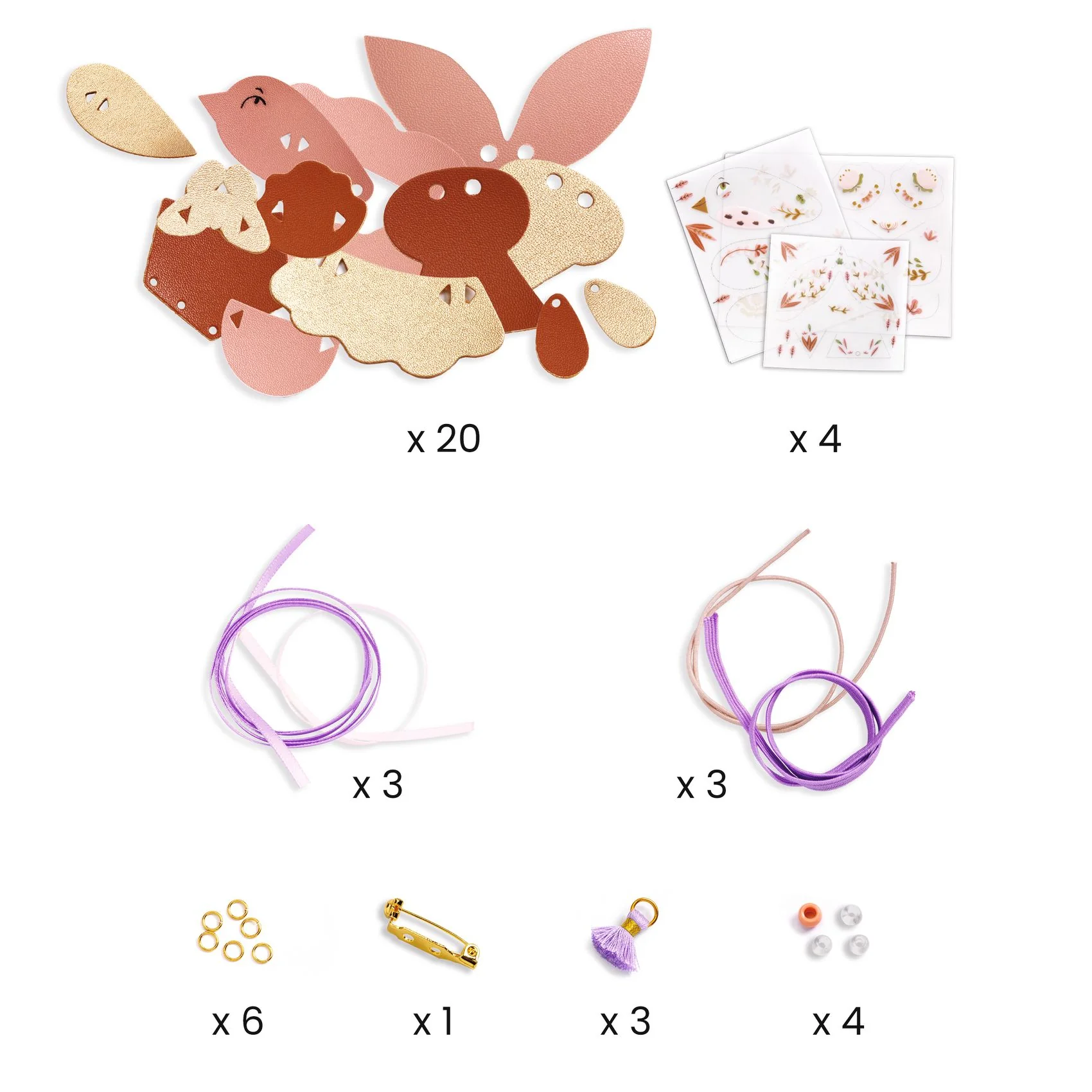 Djeco DIY Sada tvoření šperků Miss Rosefinch