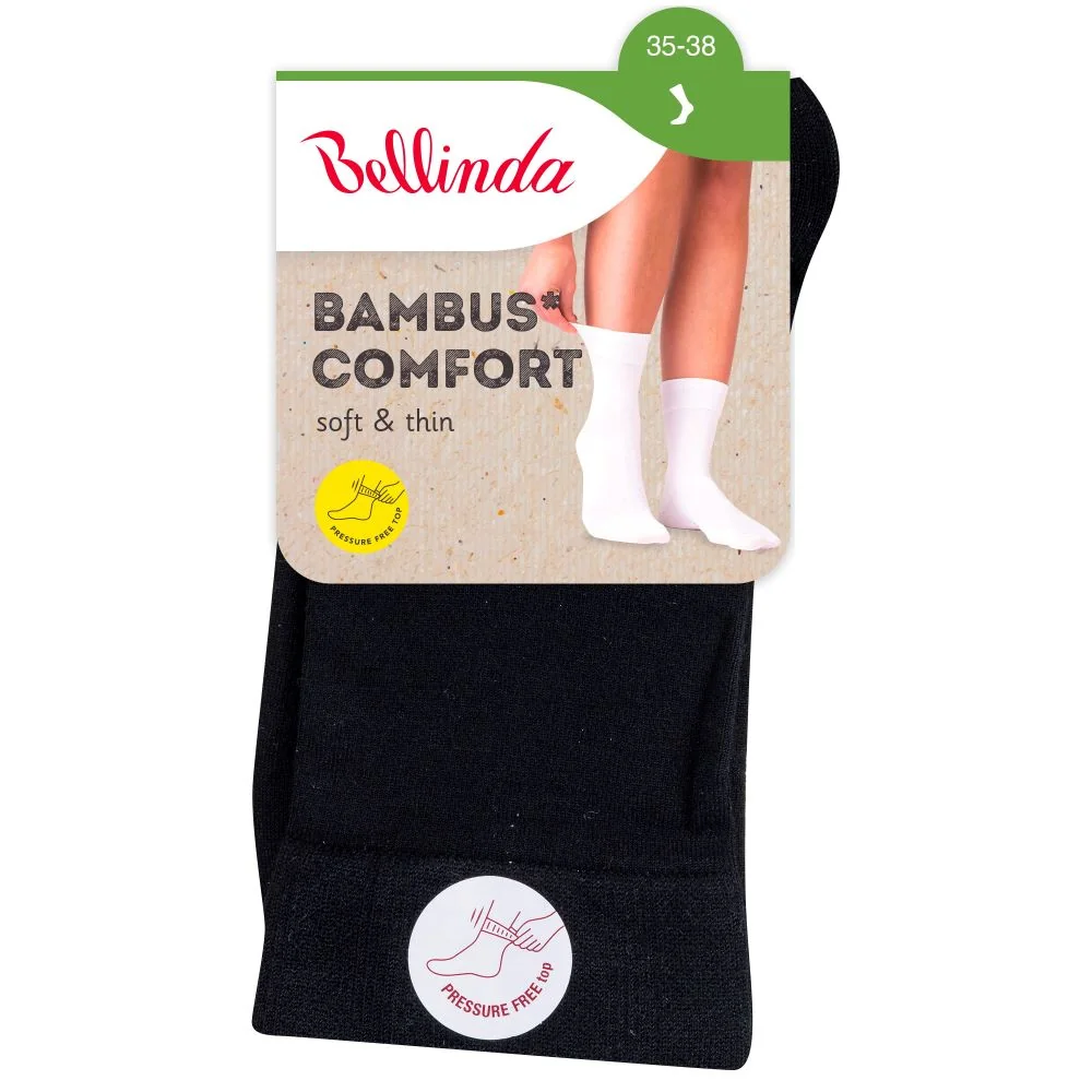 Bellinda BAMBUS Comfort vel. 35–38 dámské ponožky černé
