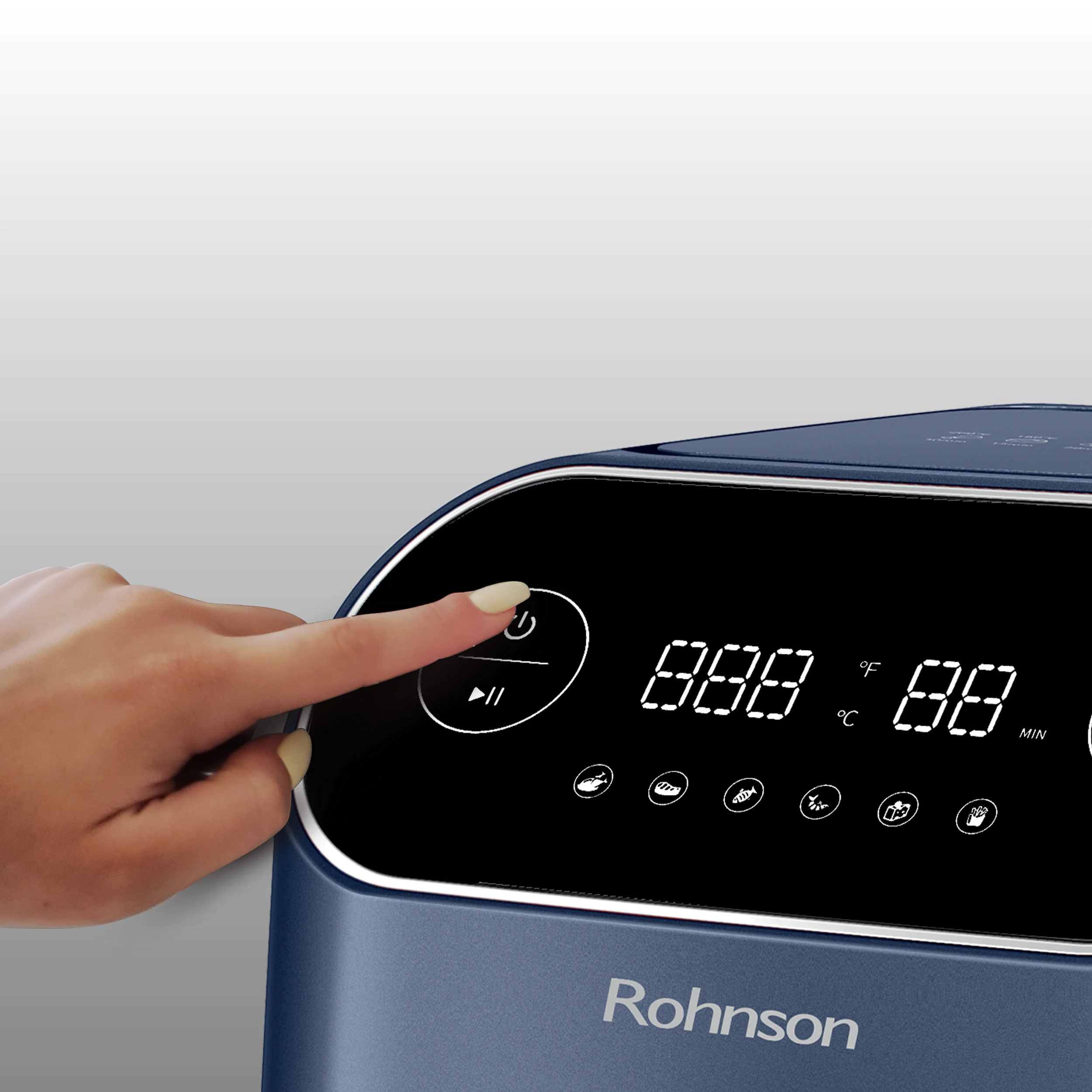 Rohnson Horkovzdušná fritéza R-2859B Blue – 7 l