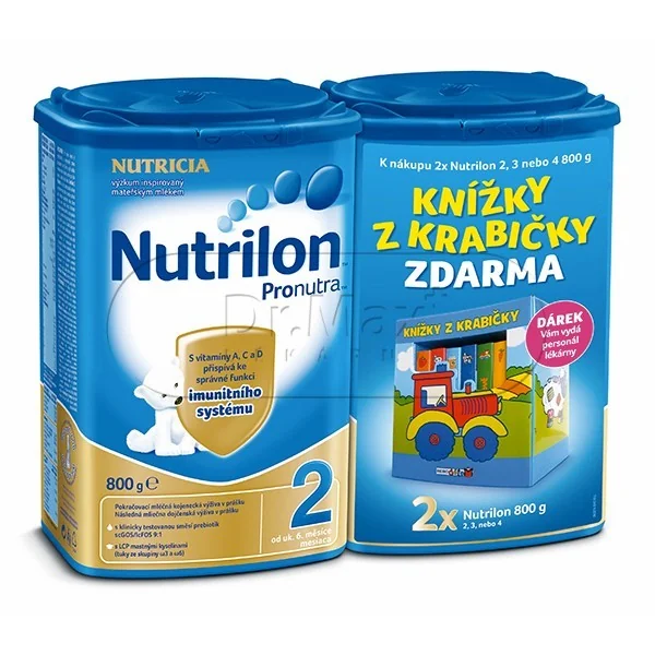 Nutrilon 2 2x800g + knížka z krabičky ZDARMA