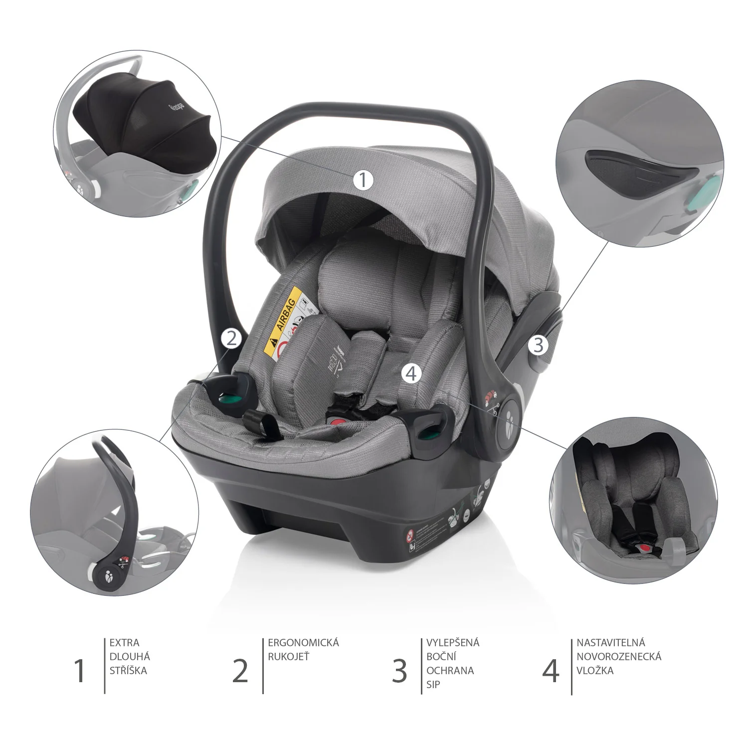 Zopa Autosedačka XS Plus i-size, Titan Grey 2
