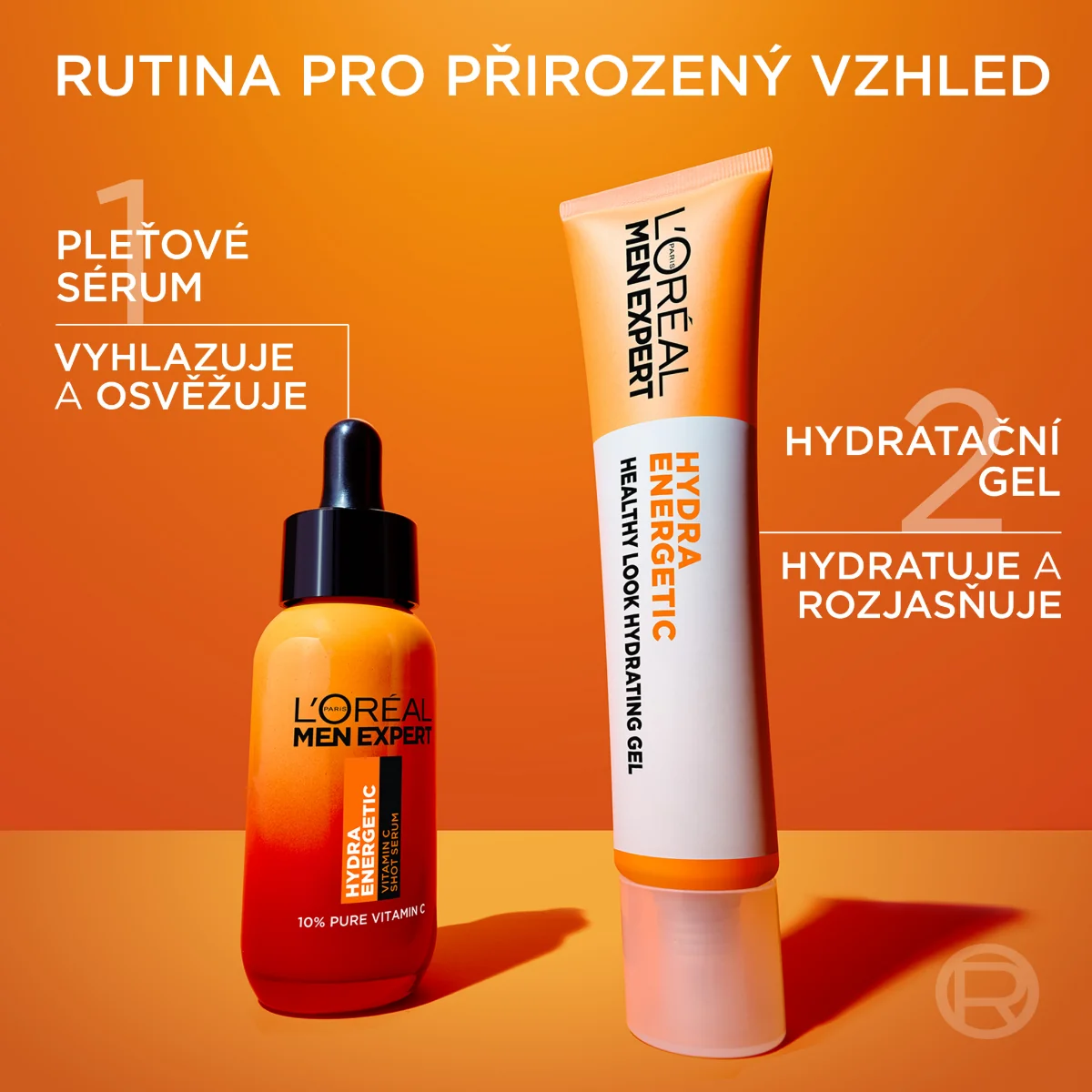 Loréal Paris Men Expert Hydra Energetic hydratační gel pro rozjasnění pleti 40 ml