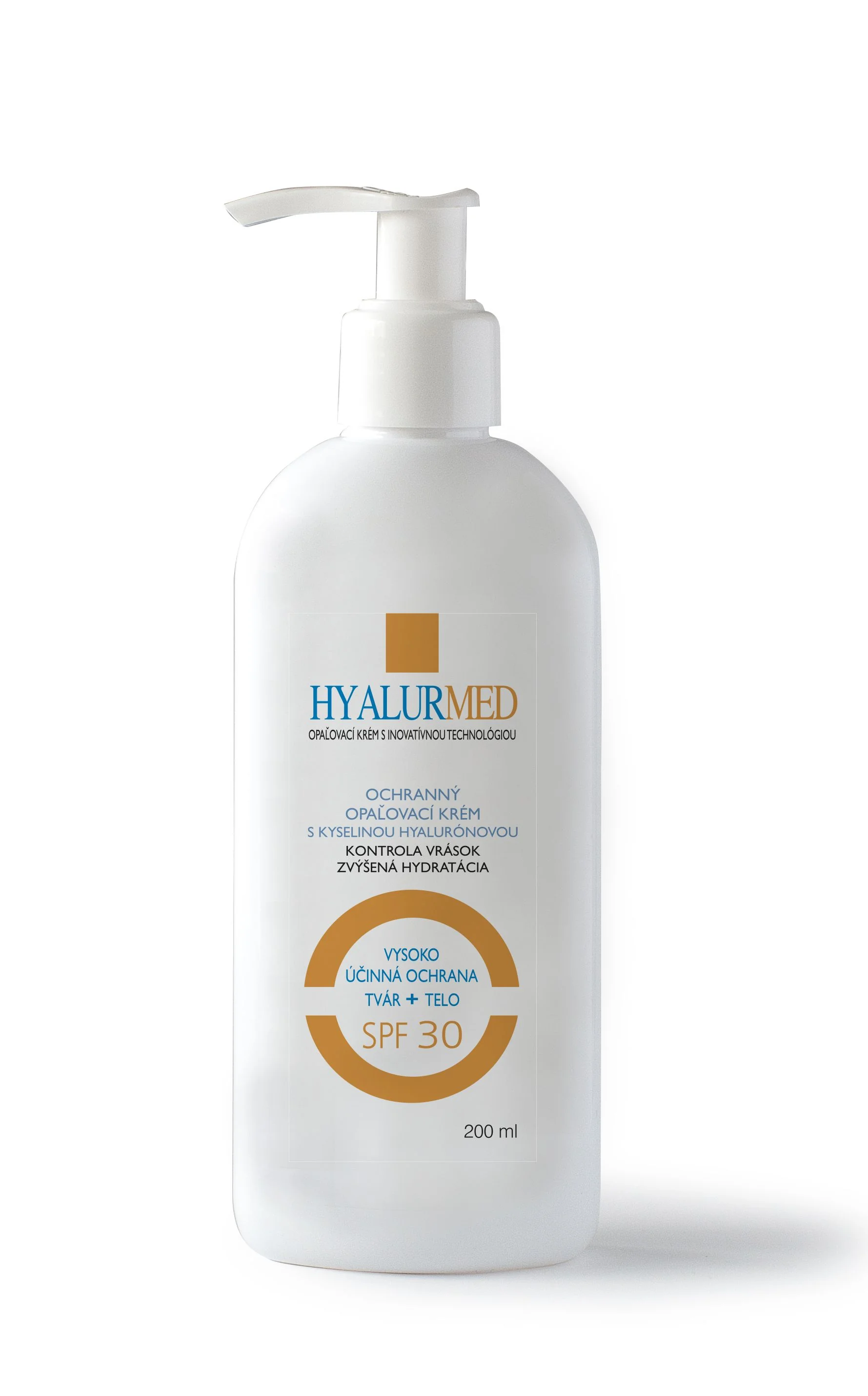 HYALURMED Opalovací krém s kyselinou hyaluronovou SPF30 200 ml