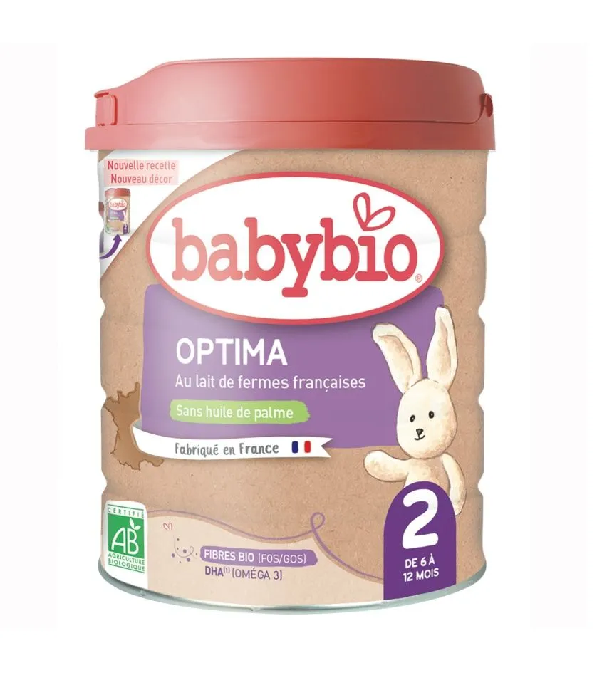 Babybio Optima 2 Pokračovací kojenecké bio mléko s probiotiky a prebiotiky