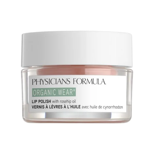 Physicians Formula Organic Wear Lip Polish Rose exfoliační balzám na rty 14,2 g