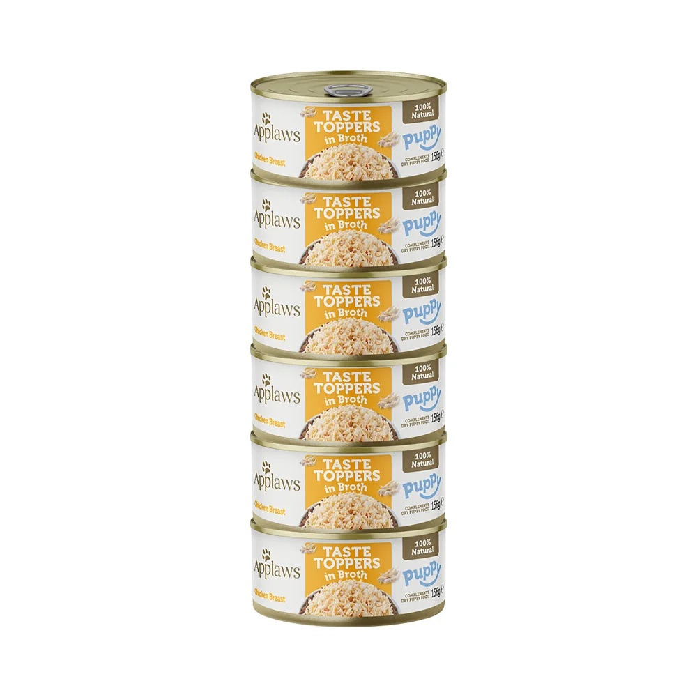 Applaws Taste Toppers Dog Puppy Kuřecí prsa konzerva 6x156 g