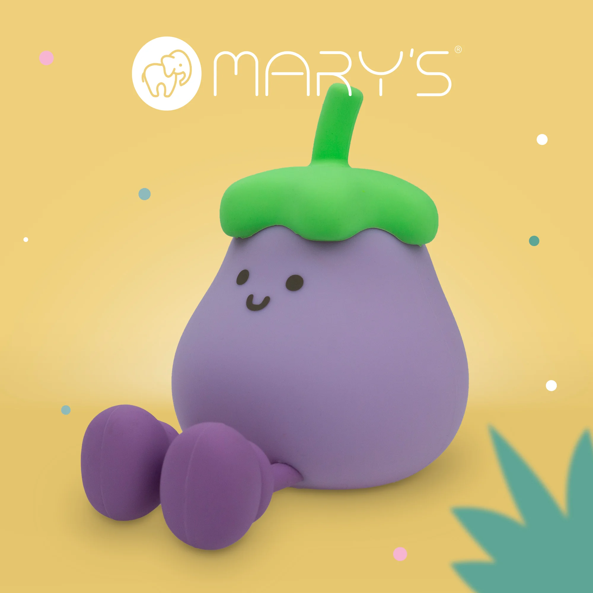 MARY’S LED silikonová noční lampička - lilek
