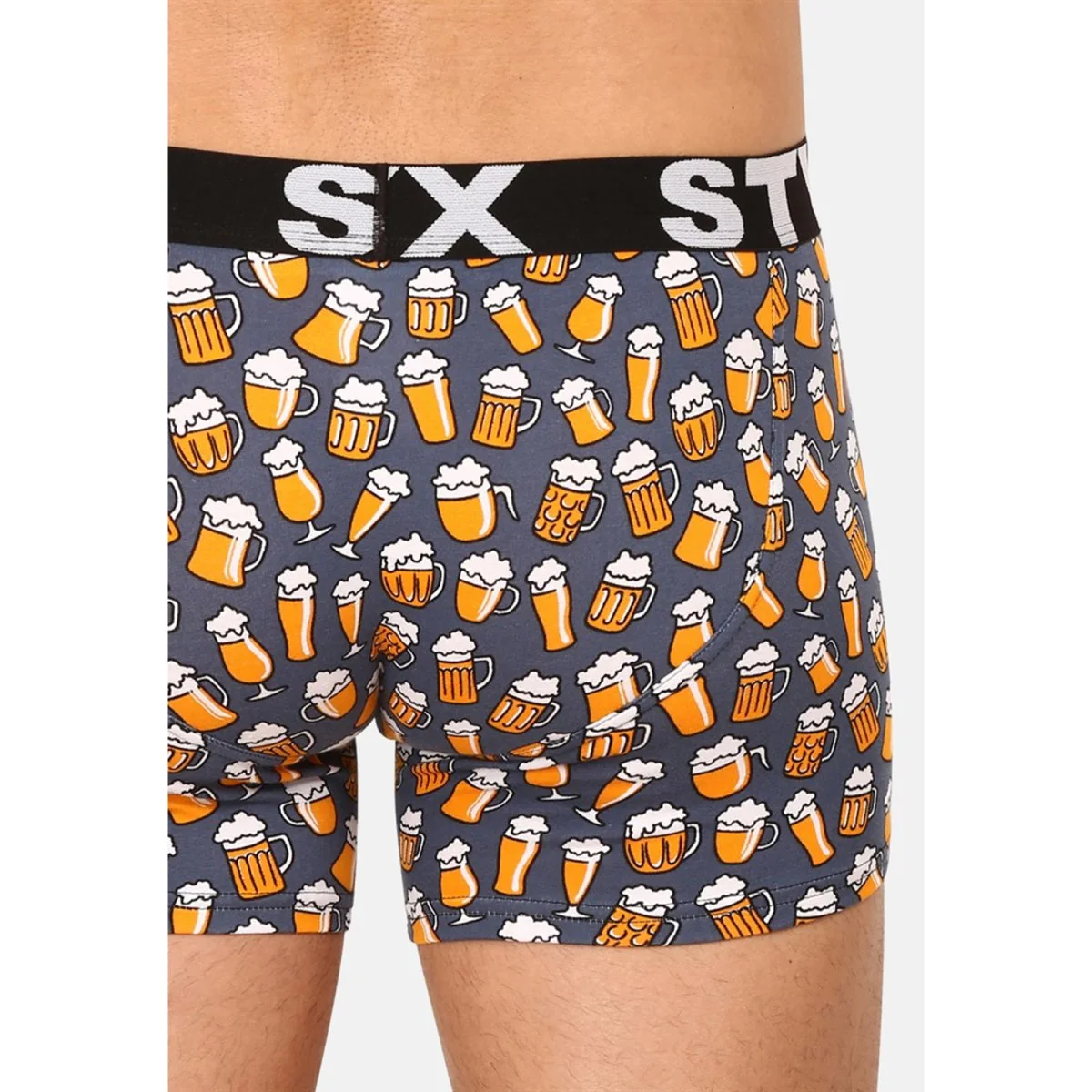 Styx Pánské boxerky long art sportovní guma pivo (U1357) S