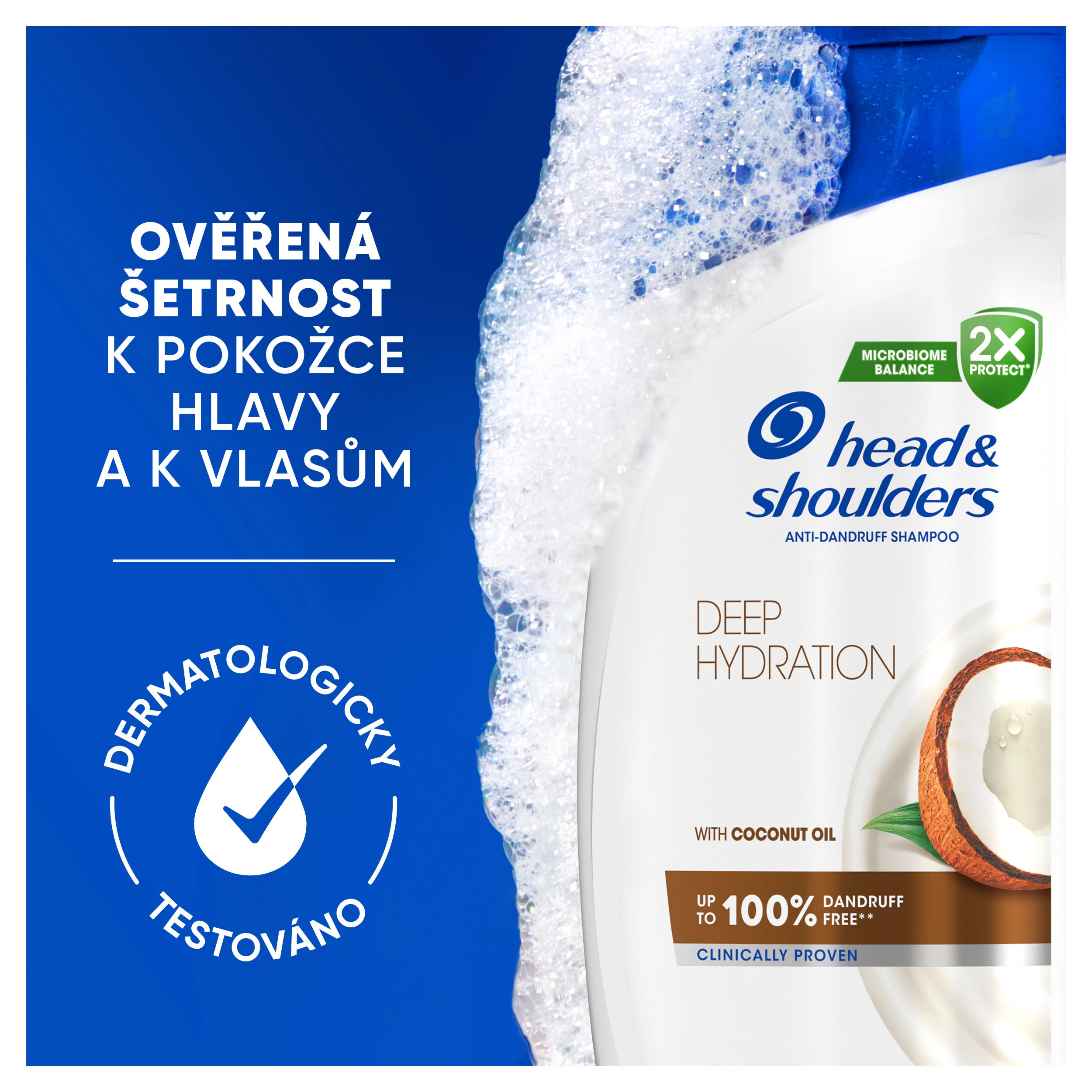 Head&Shoulders Deep Hydration Šampon proti lupům s kokosovým olejem 250 ml