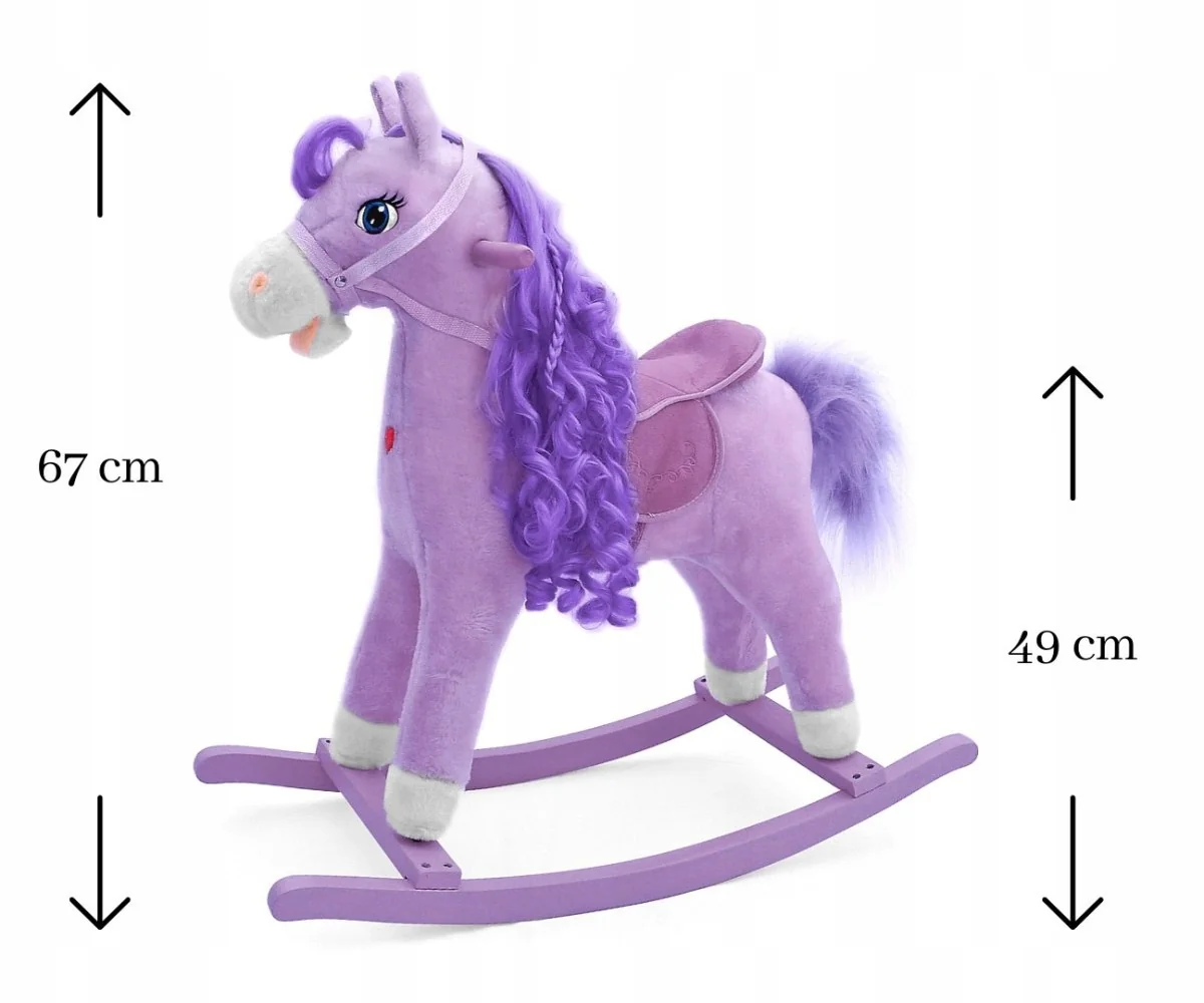 Milly Mally Houpací koník pro děti Princess, lila