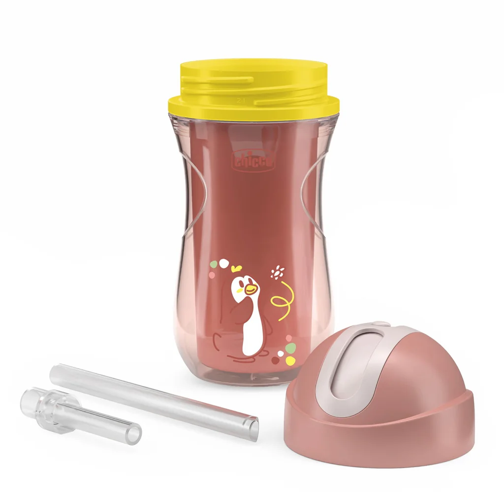 Chicco Hrneček Sport termo se slámkou 14m+ 266 ml pink