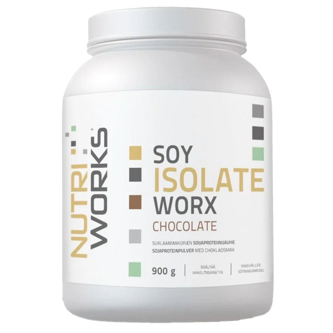 NutriWorks Soy Isolate Worx 900g - jahoda