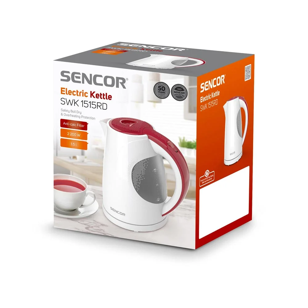 SENCOR SWK 1515RD rychlovarná konvice
