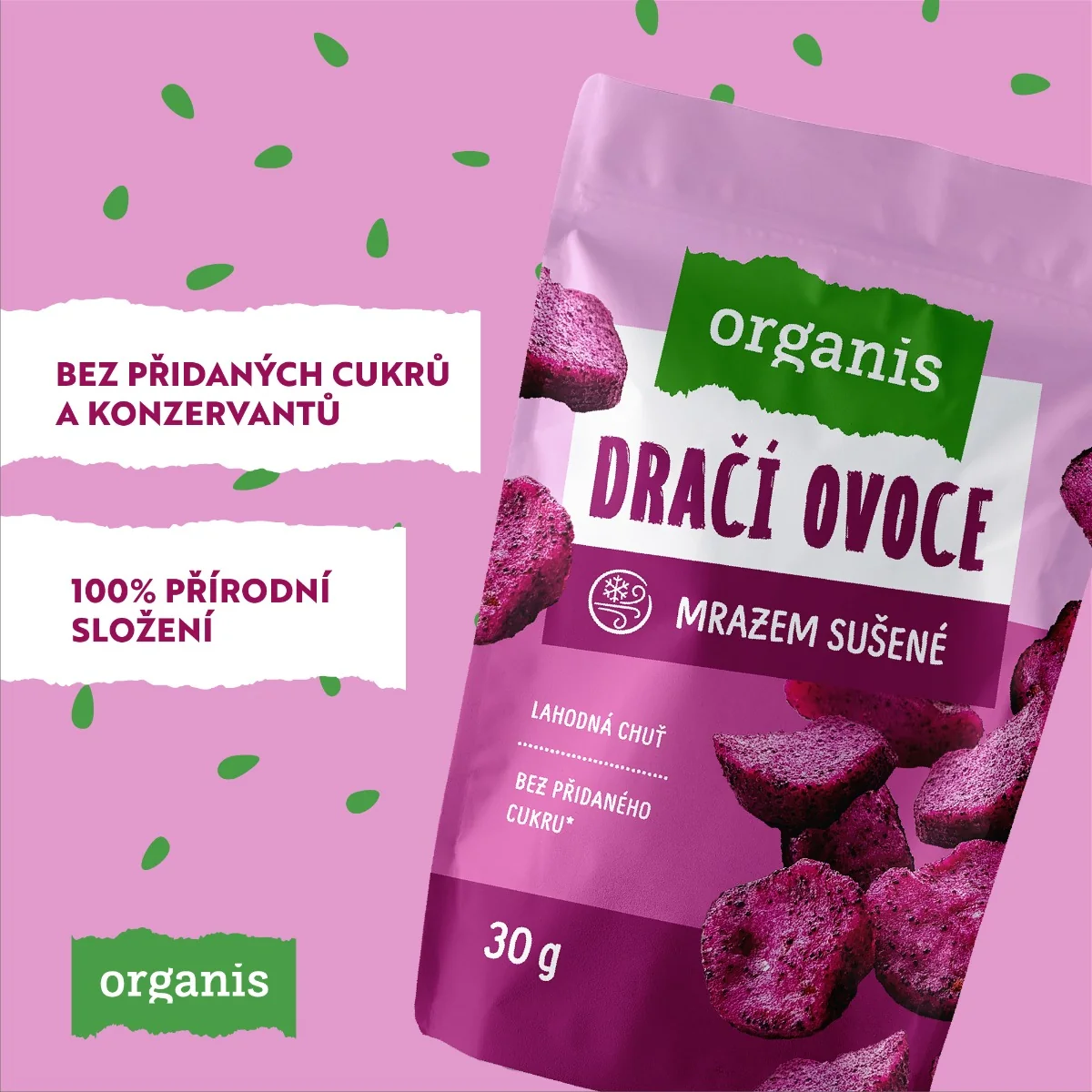 Organis Dračí ovoce mrazem sušené 30 g