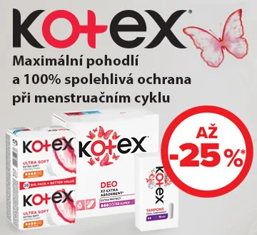 Kotex až 25% (březen 2024)