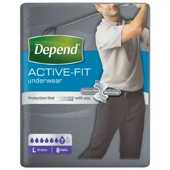 Depend Active-Fit pro muže vel. L inkontinenční kalhotky 8 ks