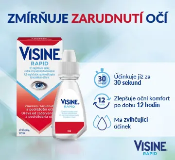 Visine rapid - zmírňuje zarudnutí očí