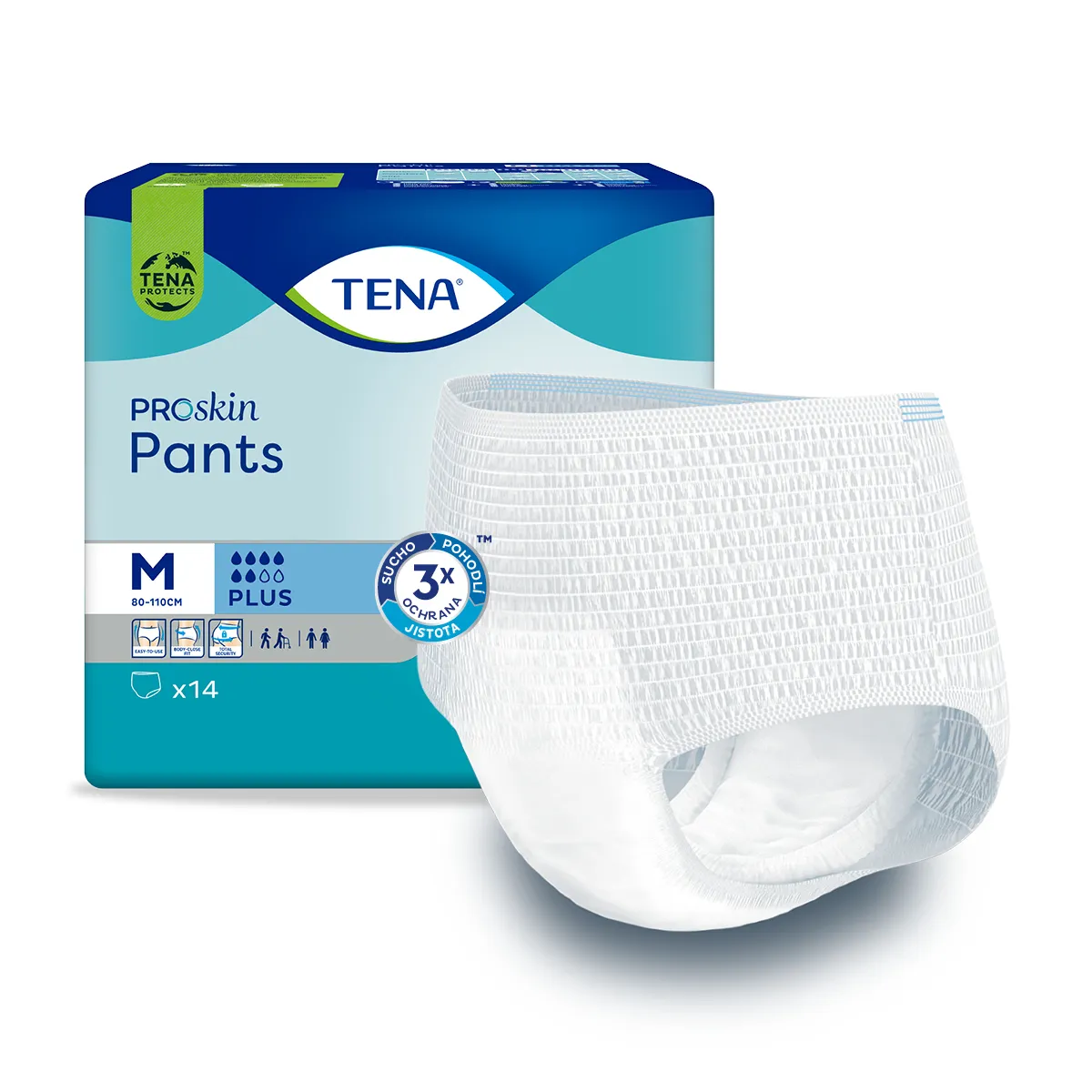 Tena Pants Plus M inkontinenční kalhotky 14 ks