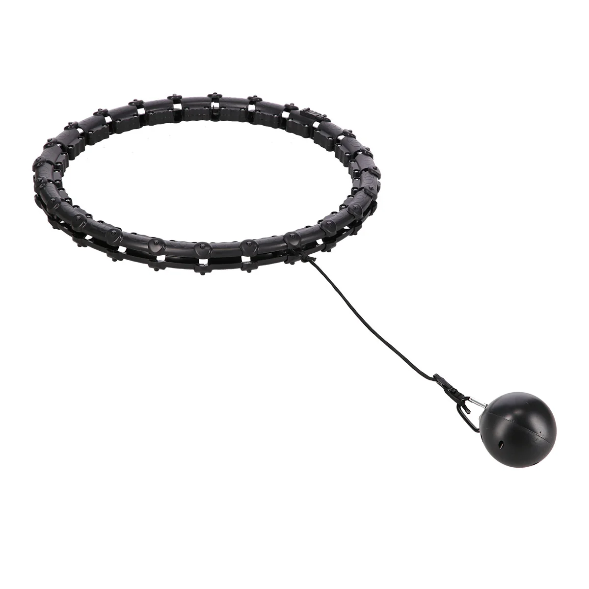 HMS Masážní hula hoop HHW02 se závažím černá