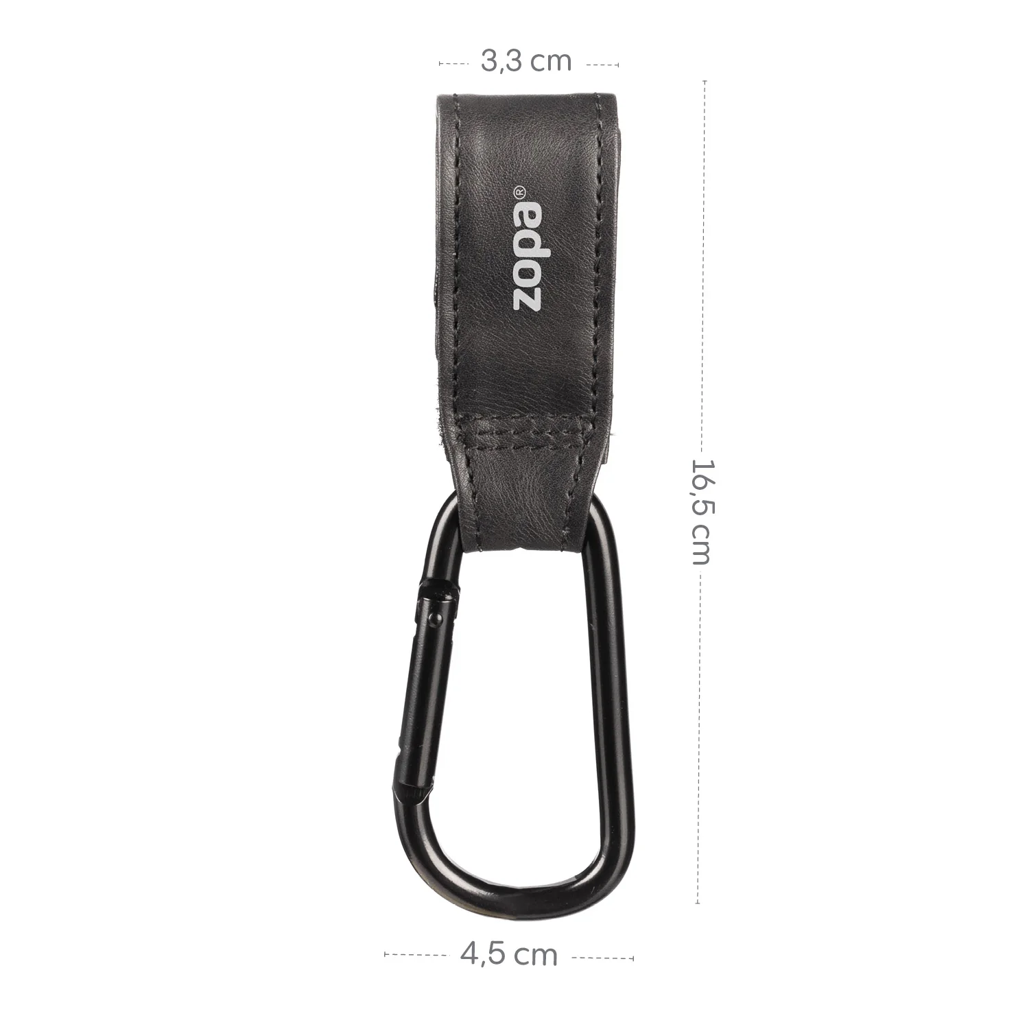 Zopa Multifunkční popruh se skobou DELUXE 2 ks, Black