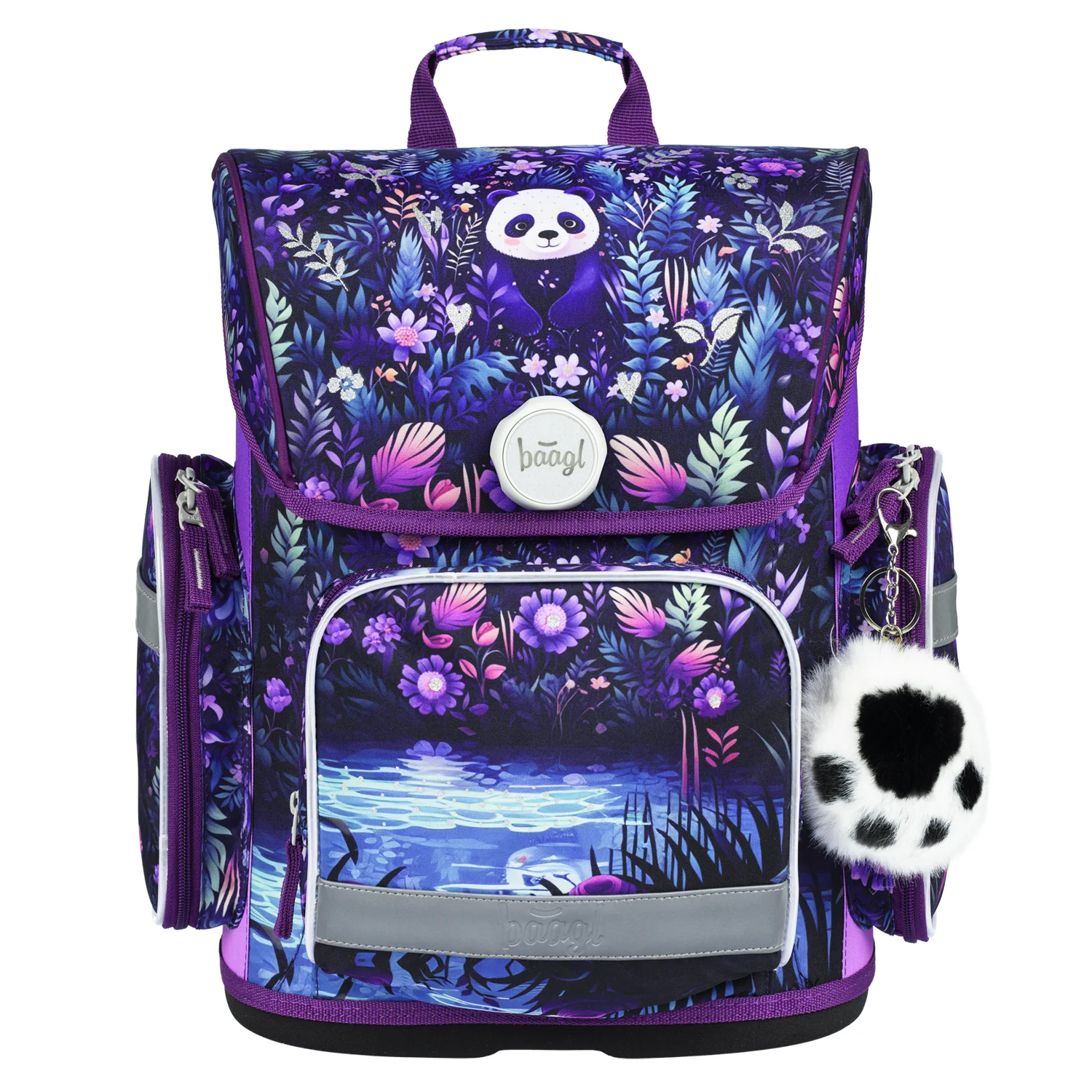 Baagl 3 SET Ergo Jungle Panda: aktovka, penál, sáček