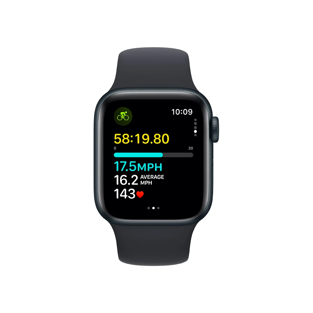 Apple Watch SE 40 mm sport band S/M smart hodinky Midnight