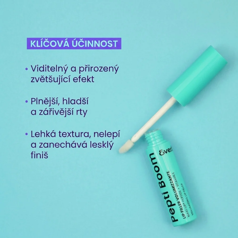 Everby Pepti Booms objemový lesk na rty 8,5 ml