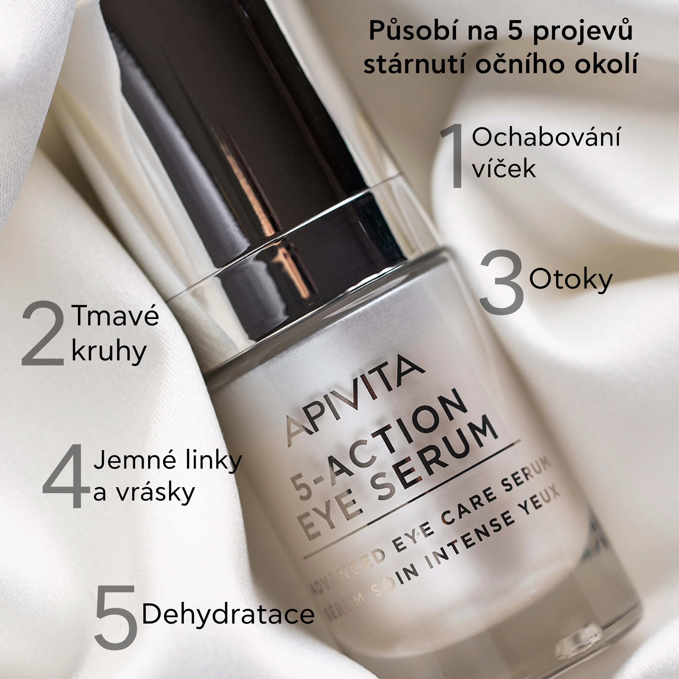 APIVITA 5-Action intenzivní sérum na oční okolí 15 ml