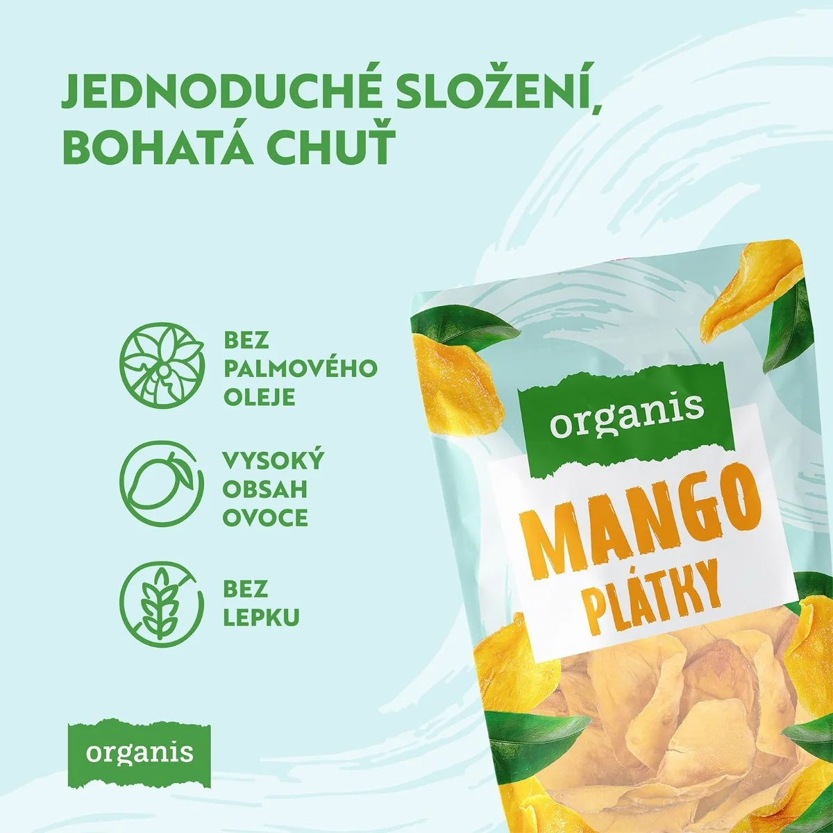 Organis Mango plátky sušené 500 g