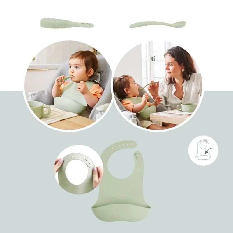 Babymoov silikonová jídelní sada Baby First MEAL SET Mini Arty