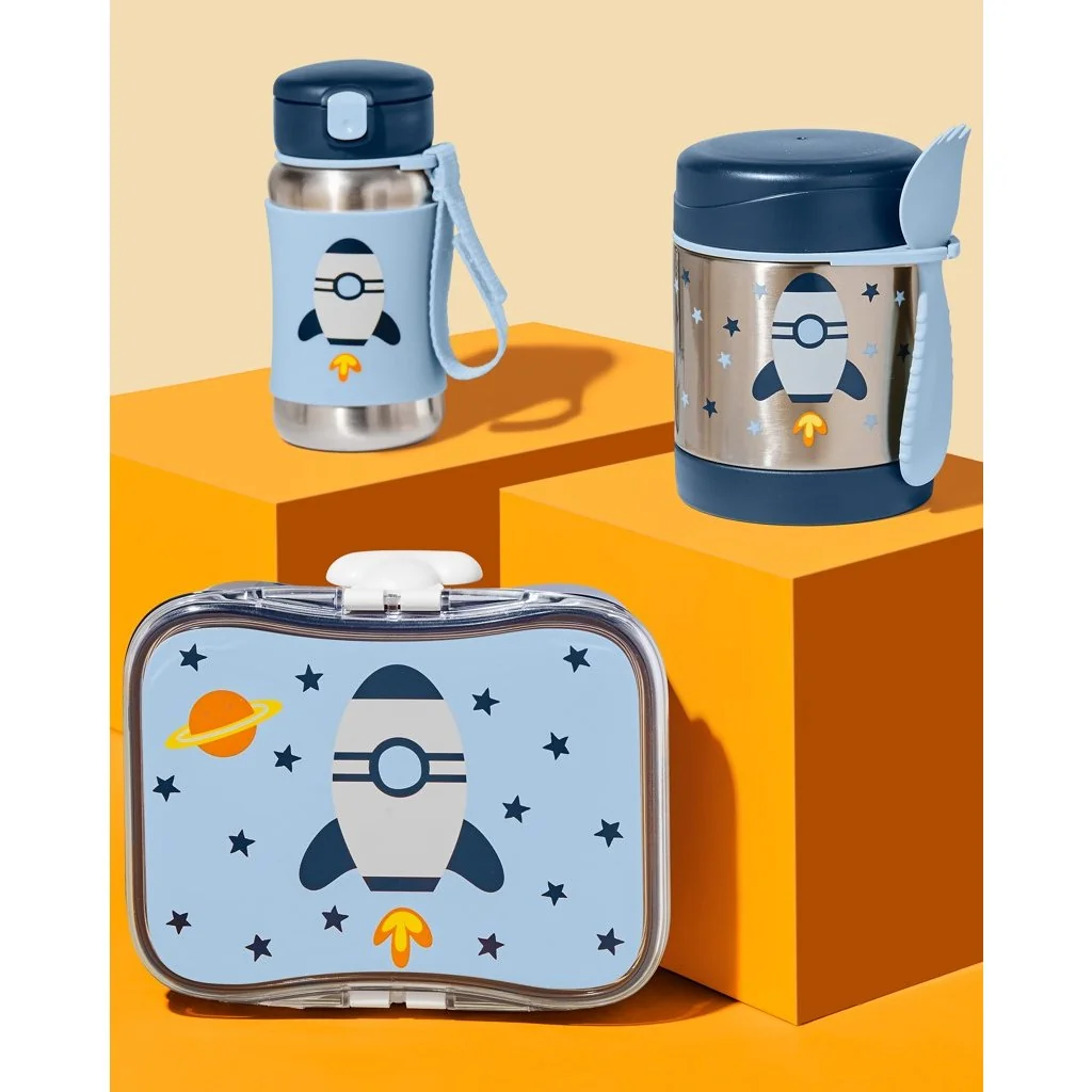 SKIP HOP Spark Style Termoska na jídlo se lžičkou/vidličkou Raketa 325 ml, 3r+