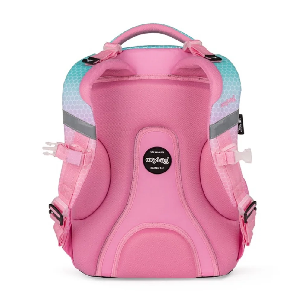 Oxybag OXY NEXT - školní set Ombre Pink 3 ks: batoh, penál, sáček batoh, penál, sáček