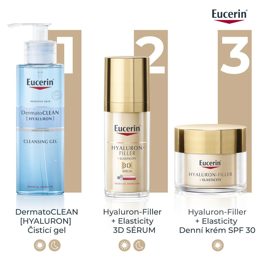 Eucerin Hyaluron-Filler + Elasticity SPF30 denní krém 50 ml