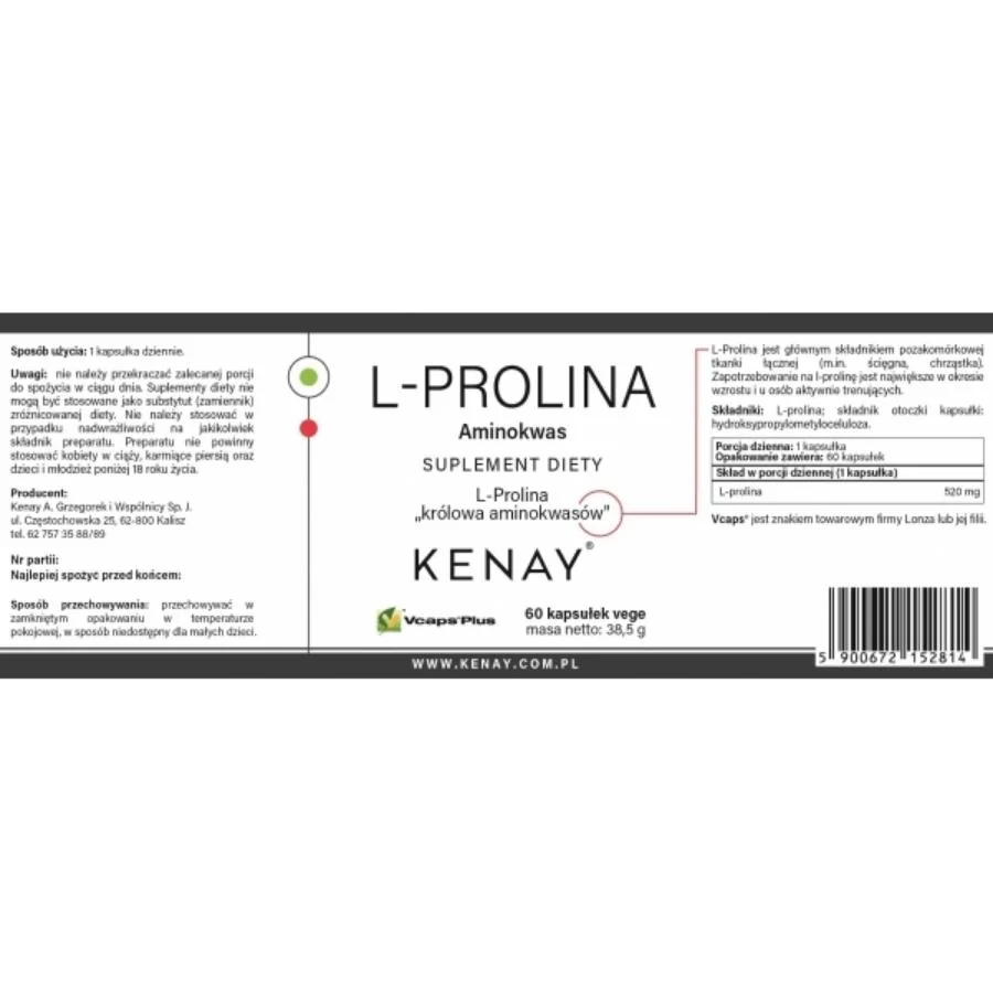 Kenay L-prolin 60 kapslí
