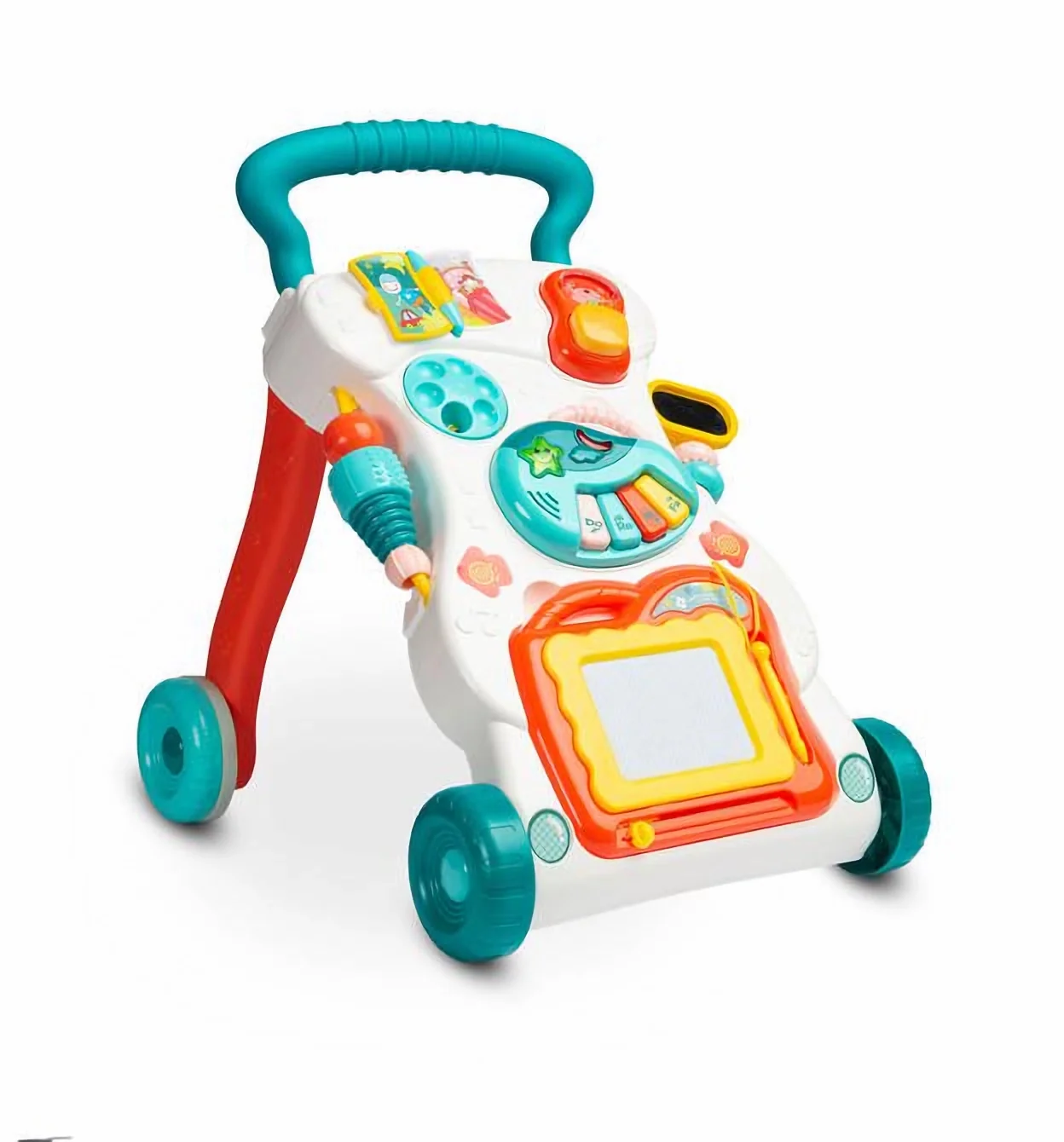Toyz Dětské interaktivní chodítko, stoleček se zvuky, modré