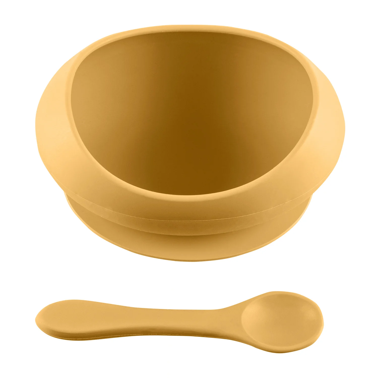 Zopa Silikonová miska se zvýšenými okraji a přísavkou, Mustard Yellow 2