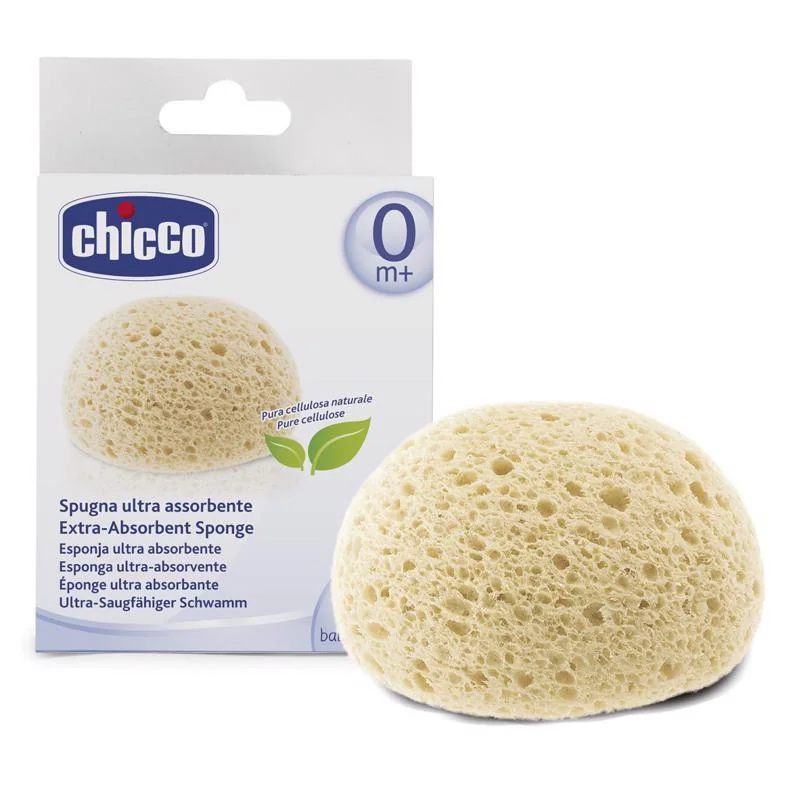 Chicco Houbička na koupání dětská, super absorpční 1 ks