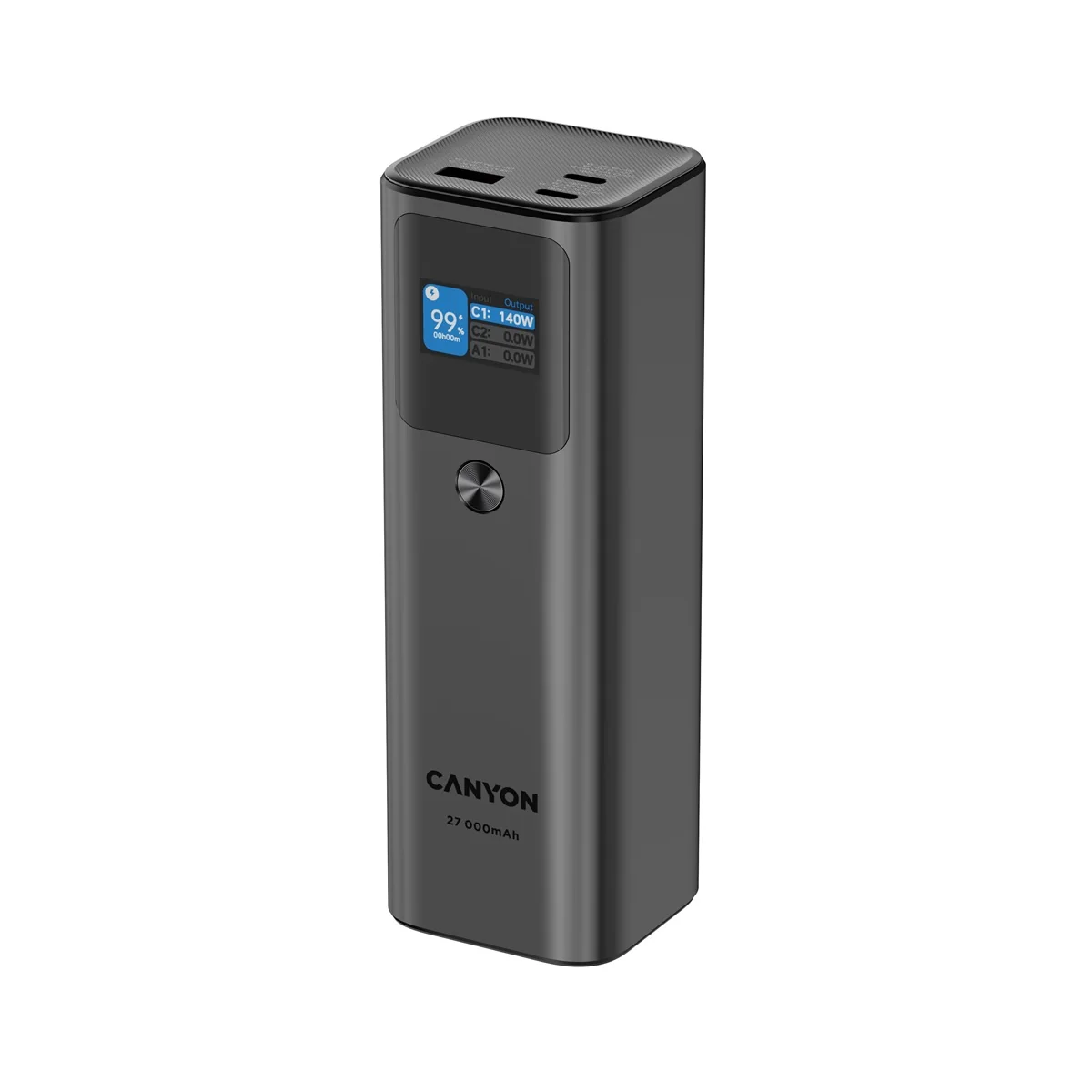 Canyon Power Bank PB-2010, 27000mAh, tmavě šedá