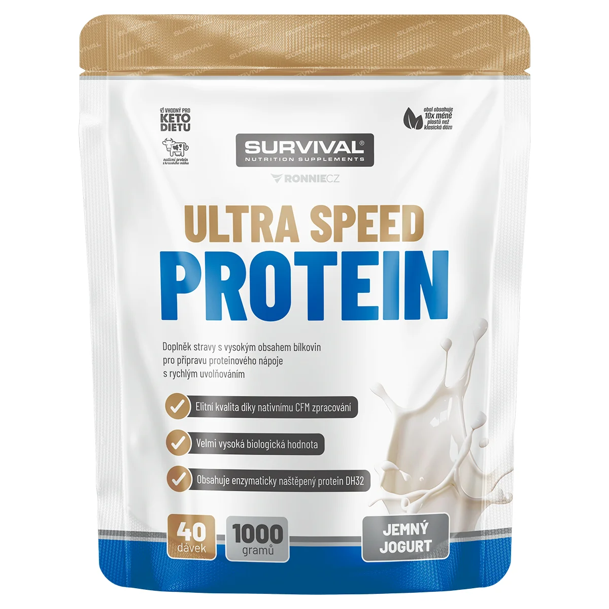 Survival Ultra Speed Protein 1000 g jemný jogurt