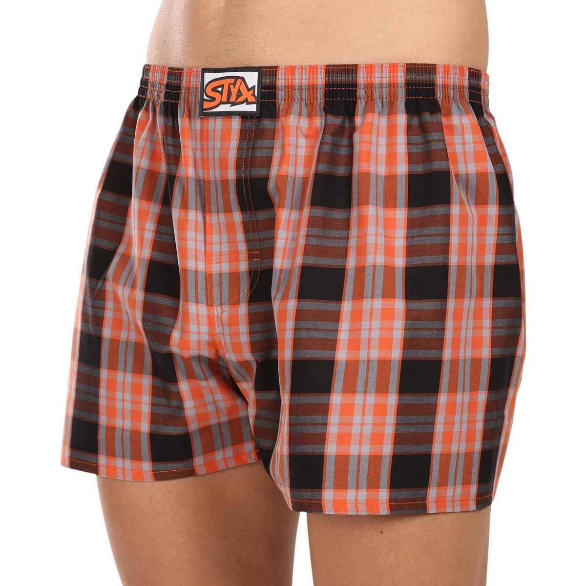 Styx Pánské trenky klasická guma nadrozměr vícebarevné (E1026) 3XL